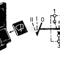 Interruptor 0-1-2, apagado-encendido-encendido, SWF sin luz para modelo XL