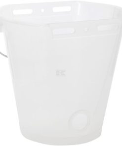 Cubo para pienso blanco transparente 8 l
