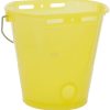 Cubo para pienso amarillo transparente 8 l