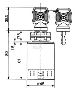 Interruptor arranque 0-1-P-2, Cobo 9 Interruptor arranque 0-1-P-2, Cobo