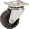 Rueda industrial giratoria en polipropileno: Ø25 x 12 mm, placa soporte: 35 x 30 mm. Capacidad: 10 kg, Tente
