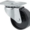 Rueda industrial giratoria en polipropileno: Ø38 x 16 mm, placa soporte: 46 x 38 mm. Capacidad: 25 kg, Tente 3 Rueda industrial giratoria en polipropileno: Ø38 x 16 mm, placa soporte: 46 x 38 mm. Capacidad: 25 kg, Tente
