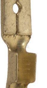 Terminal blade male, amber, 2.5mm² 6.3mm
