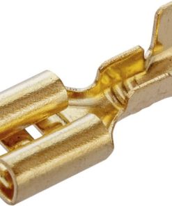 Terminal blade female, amber, 2.5mm² 6.3mm