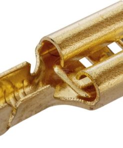 Terminal blade female, amber, 2.5mm² 6.3mm