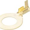 Ring connector, amber, 2.5mm² 0.2mm diameter 8mm
