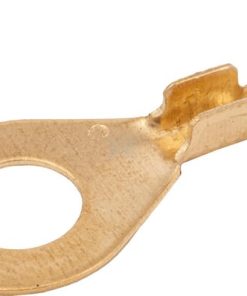 Ring connector, amber, 6mm² 1.2mm diameter 8mm