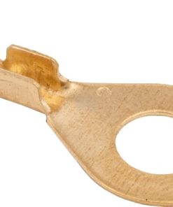 Ring connector, amber, 6mm² 1.2mm diameter 8mm
