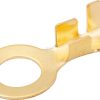 Ring connector, amber, 6mm² 1.2mm diameter 10mm