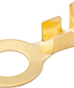 Ring connector, amber, 6mm² 1.2mm diameter 10mm