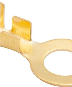 Ring connector, amber, 6mm² 1.2mm diameter 10mm