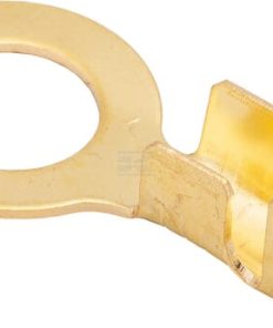Ring connector, amber, 6mm² 1.2mm diameter 10mm