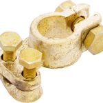 Battery brass terminal, positive