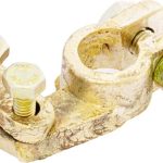 Battery brass terminal, negative