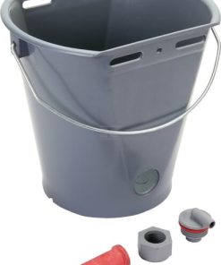 Cubo alimentación terneros tetina plástico 8 L