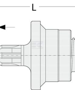 Piñón libre derecho desmontable 1 3/8Z6
