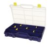 Caja de surtido con 26 compartimentos de polipropileno azul, 21 L de capacidad, 350 x 460 x 81 mm, nº 47-26, Tayg