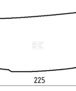 Cuchilla rotavator IZQ., U 85 Unia