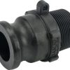 Pieza en V Camlock 1 1/2" x 1 1/2" BSP macho, Banjo