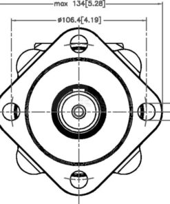 Motor Orbit cardán Ø32 estánd. 15 Orbit motor, shaft diameter 32, standard