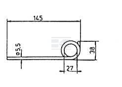 Diente de pick-up  145x75x5,5
