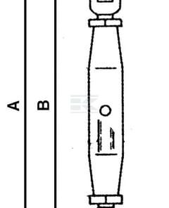 Turnbuckle 10mm galvanised