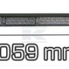 Barra multidestello LED, ámbar, 12/24 V, fijción atornillable, 1059 x 32 x 53 mm, 10 x 6 LEDs, Kramp