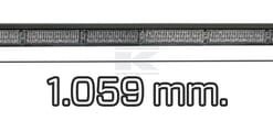 Barra multidestello LED, ámbar, 12/24 V, fijción atornillable, 1059 x 32 x 53 mm, 10 x 6 LEDs, Kramp