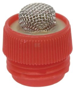Filter with cap for sprinklers and nipple drinkers