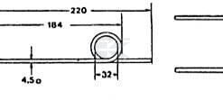 Diente de pick-up p/New Holland 220x70x4,5 3 Diente de pick-up p/New Holland 220x70x4,5