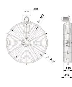 Ventilador Multifan, Ø 130 cm