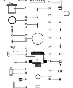 Filter with tube for medicine 7 Filter and section hose 16mm #21 (4%,5%) kit