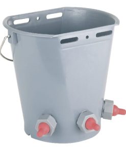 Cubo abrevadero corderos, con 3 tetinas