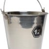 Cubo, acero inox., 12 l