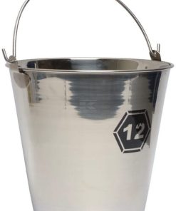 Cubo, acero inox., 12 l