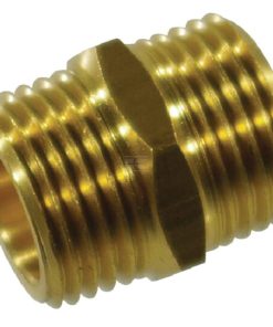 Racor doble 1/2" macho