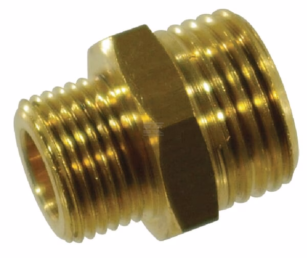 Racor doble 3/8"-1/2" AG 1 Racor doble 3/8"-1/2" AG