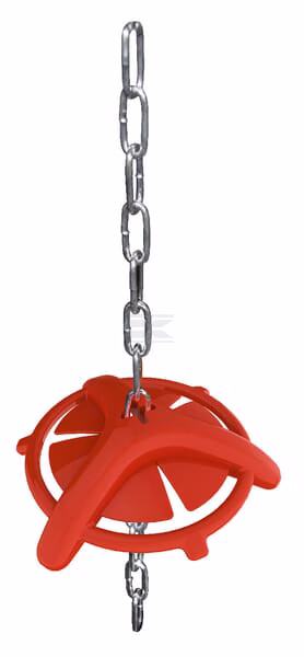 Biting ball for pigs with chain, 75 mm 1 Biting ball for pigs with chain, 75 mm