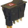 Interruptor basculante, 0-I, apagado-encendido, 9 polos, Luces de emergencia