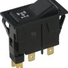 Interruptor basculante, I-II, on-on, 5 polos, 4WD