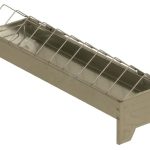 Feeding trough galvanised 10 x 50 cm