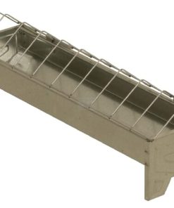 Feeding trough galvanised 10 x 50 cm