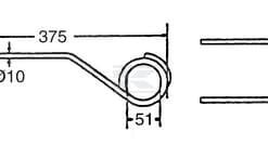 Púa para henificadora p/Deutz-Fahr