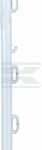 Poste de valla, polipropileno, Eco 90 cm, blanco SS (10 uds.)