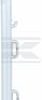 Poste de valla, polipropileno, Eco 120 cm, blanco SS (10 uds.)