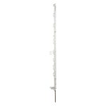 Poste de valla, polipropileno, estándar 90 cm, blanco SS (10 uds.)