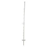 Poste de valla, polipropileno, estándar 120 cm, blanco DS (10 uds.)