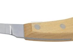 Cuchillo para cascos profesional con hoja de filo único a la derecha