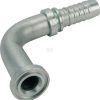 Racor pres. DN25+44,5 brida 90°