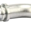 Racor pres. DN25+44,5 brida 90°